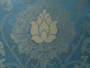 Barocke Ornamentik blau / beige